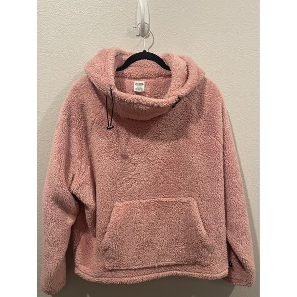 PINK Victoria's Secret Sweaters - PINK Cozy Oversized Sherpa Hoodie
